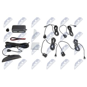KIT DE CAPTEUR DE STATIONNEMENT ZESTAW UNIWERSALNY:/4 SENSORY W KOLORZE CZARNYM