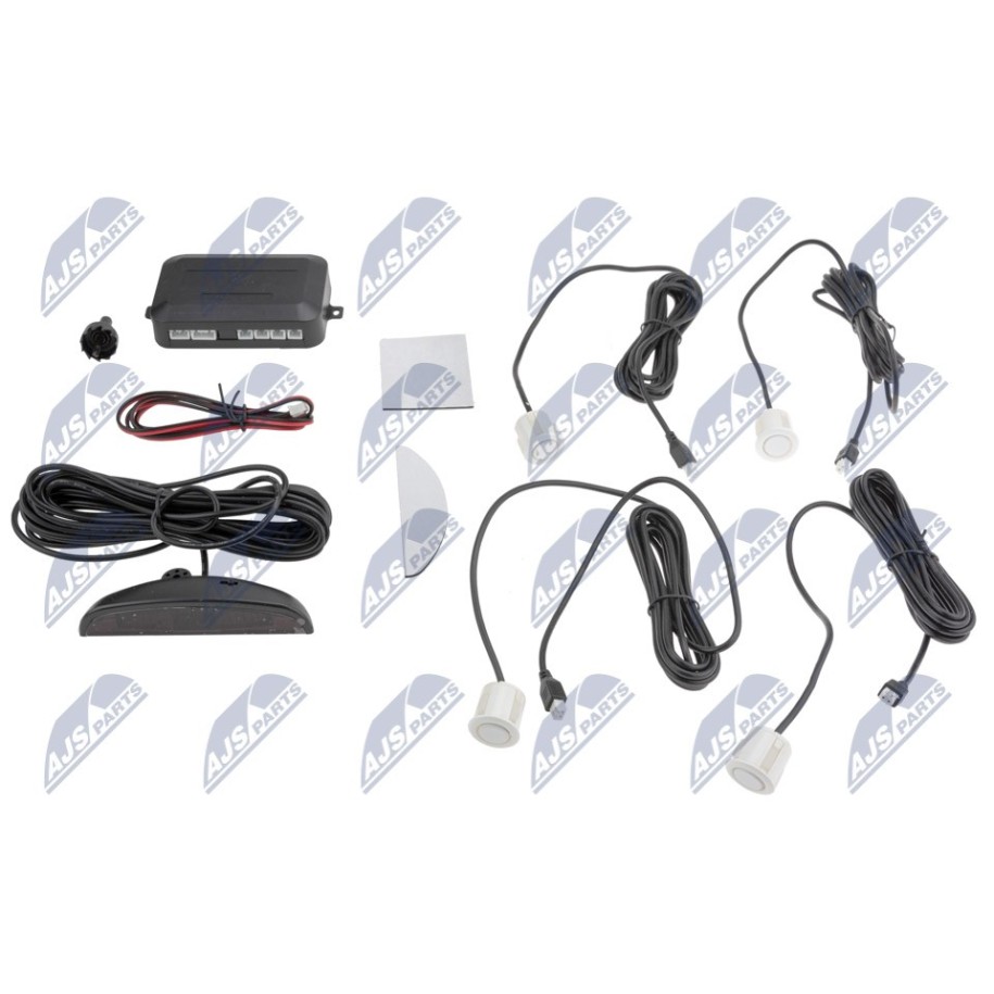 KIT DE CAPTEUR DE STATIONNEMENT ZESTAW UNIWERSALNY:/4 SENSORY W KOLORZE BIAŁYM