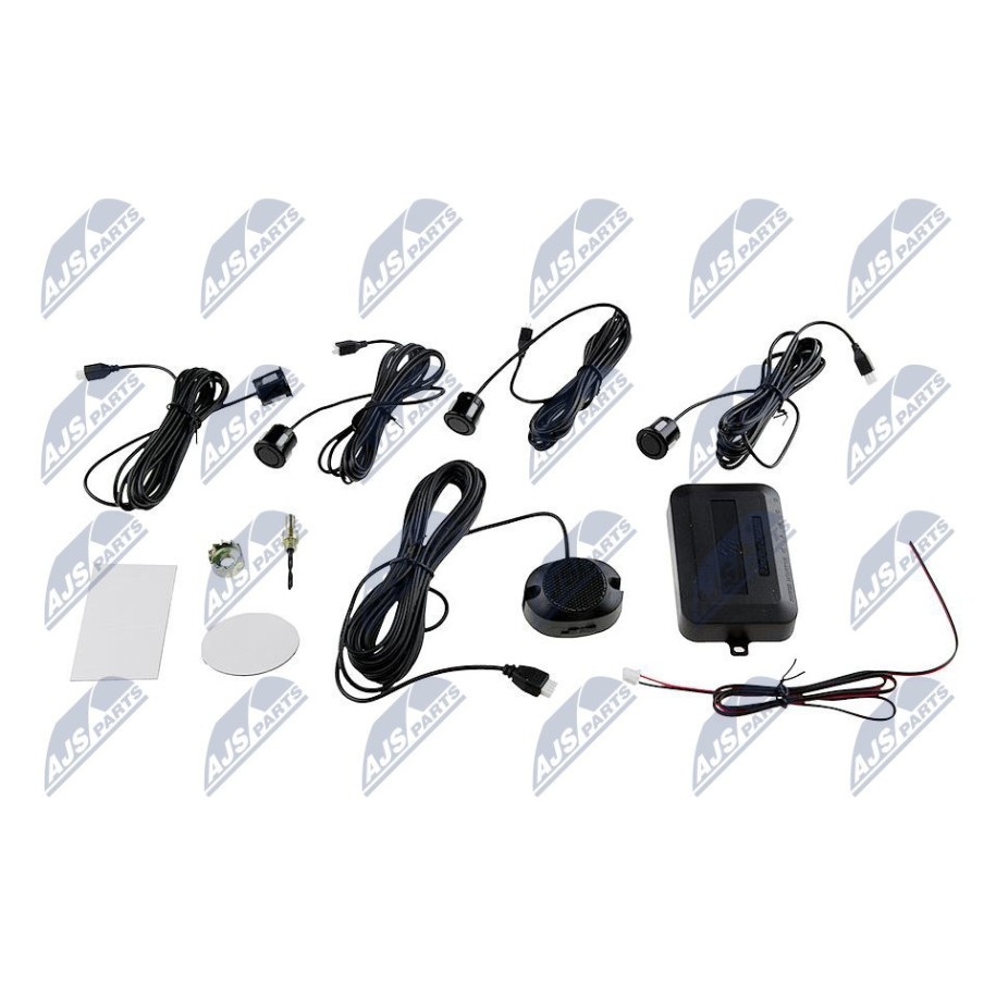 KIT DE CAPTEUR DE STATIONNEMENT ZESTAW UNIWERSALNY:/4 SENSORY W KOLORZE CZARNYM
