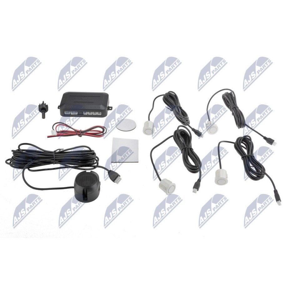 KIT DE CAPTEUR DE STATIONNEMENT ZESTAW UNIWERSALNY:/4 SENSORY W KOLORZE BIAŁYM