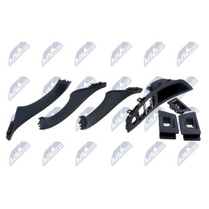 KIT DE POIGNEE DE PORTE AVANT BMW 5 F10/F11 2009-/CZARNY-7SZTUK/