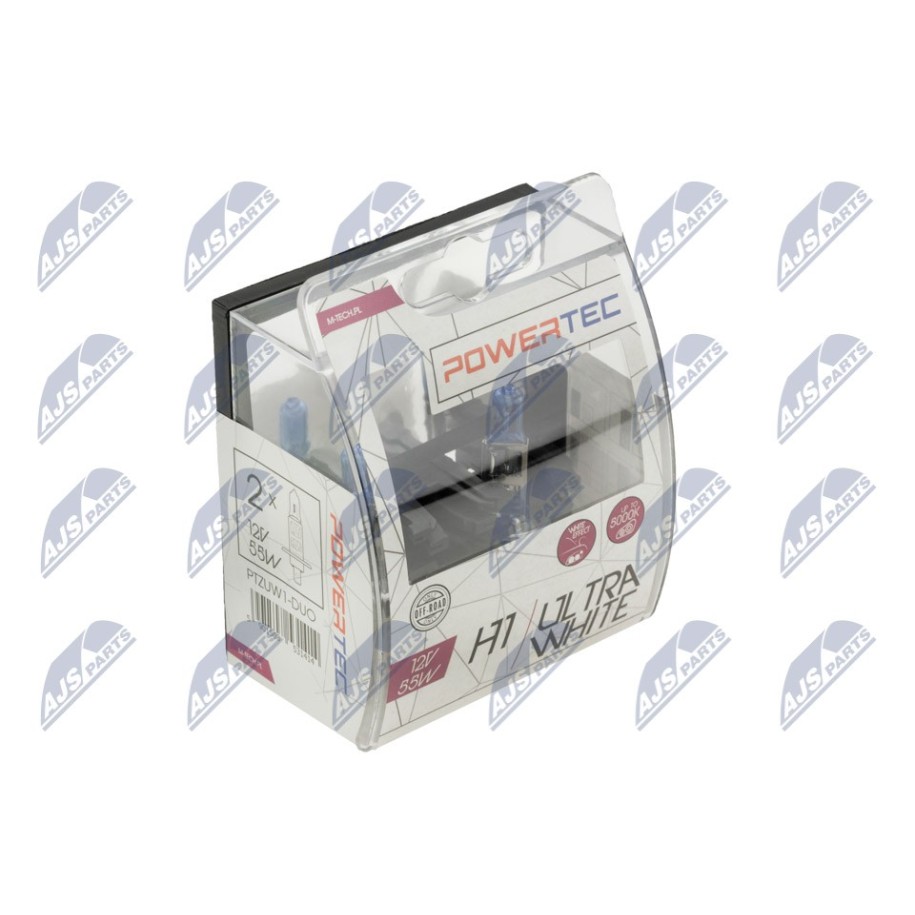 AMPOULE HALOGENE H1 ULTRA WHITE ŻARÓWKI HALOGENOWE H1 ULTRA WHITE/DO 100% WIĘCEJ ŚWIATŁA-IDEALNIE BIAŁEJ BARWY/BEZ HOMOLOGACJI