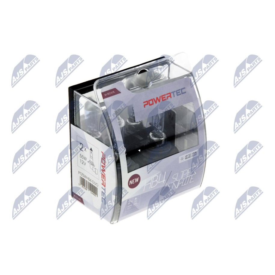 AMPOULE HALOGENE HB4 SUPER WHITE ŻARÓWKI HALOGENOWE HB4 SUPER WHITE /DO 100% WIĘCEJ ŚWIATŁA/