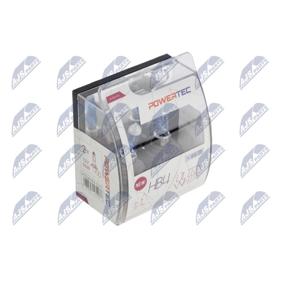 AMPOULE HALOGENE HB4 ULTRA WHITE ŻARÓWKI HALOGENOWE HB4 ULTRA WHITE/DO 100% WIĘCEJ ŚWIATŁA-IDEALNIE BIAŁEJ BARWY/BEZ HOMOLOGACJI