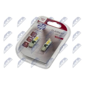 AMPOULE LED W5W PLATINUM OZNACZENIA:W5W SYMBOL PODSTAWY: W2.1X9.5D