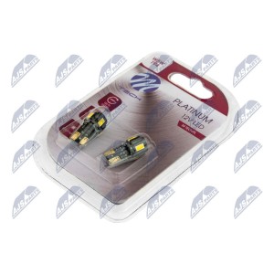 AMPOULE LED W5W PLATINUM OZNACZENIA: W5W SYMBOL PODSTAWY: W2.1X9.5D