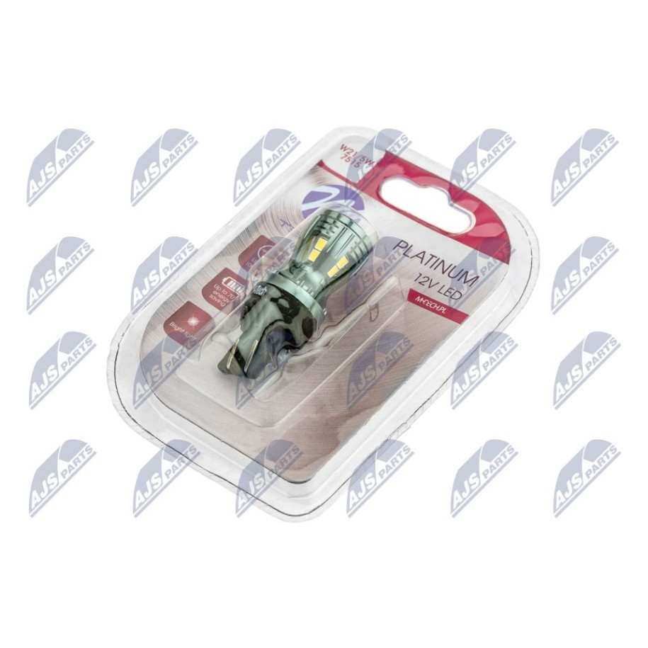 AMPOULE LED W21/5W PLATINUM OZNACZENIA: W21/5W T20 SYMBOL PODSTAWY: W3X16Q