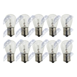 PAQUET DE 10 AMPOULE P21W P21W 12V 21W /TYP TRZONKA: BA15S/ /SPRZEDAJEMY TYLKO PO 10SZT./