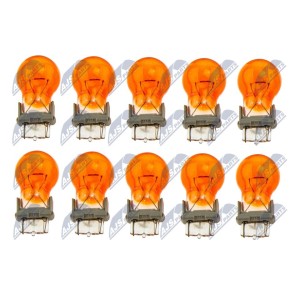 PAQUET DE 10 AMPOULE PY27W PY27W 12V 27W POMARAŃCZOWA /TYP TRZONKA W2