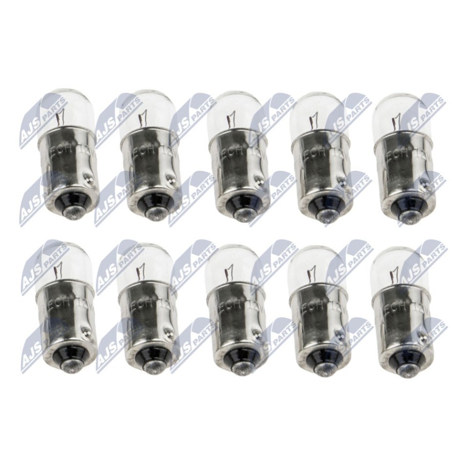 PAQUET DE 10 AMPOULE T4W12V4 T4W 12V 4W /TYP TRZONKA BA9S/ /SPRZEDAJEMY TYLKO PO 10SZT./