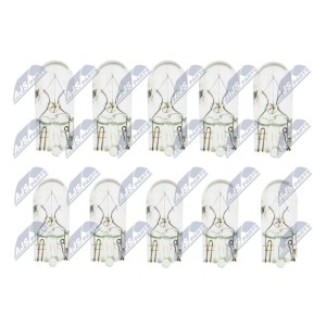 PAQUET DE 10 AMPOULE W3W W3W 12V 3W /TYP TRZONKA W2
