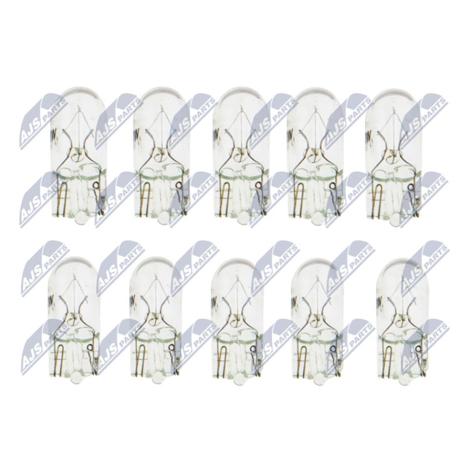 PAQUET DE 10 AMPOULE W3W W3W 12V 3W /TYP TRZONKA W2