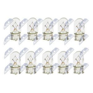 PAQUET DE 10 AMPOULE W5W12V5 W5W 12V 5W /TYP TRZONKA W2