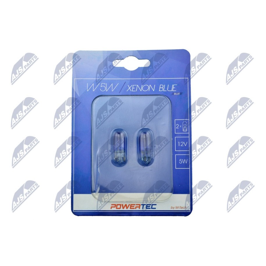 AMPOULE HALOGENE W5W XENON BLUE ŻARÓWKI HALOGENOWE W5W XENON BLUE /BEZ HOMOLOGACJI/