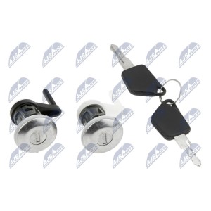 CYLINDRE SERRURE DE PORTE PEUGEOT 206 1998-/KOMPLET 2 SZT. WKŁADEK Z 2 KLUCZYKAMI/