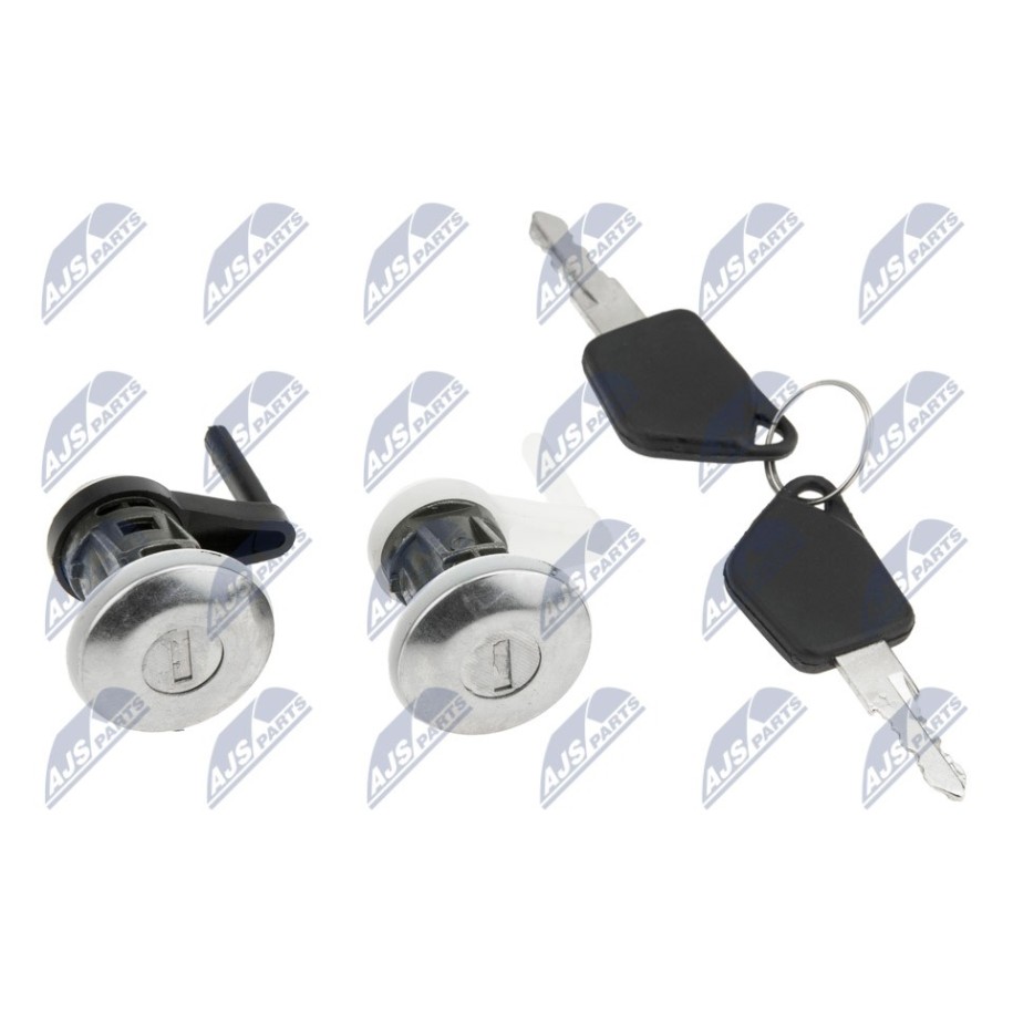 CYLINDRE SERRURE DE PORTE PEUGEOT 206 1998-/KOMPLET 2 SZT. WKŁADEK Z 2 KLUCZYKAMI/