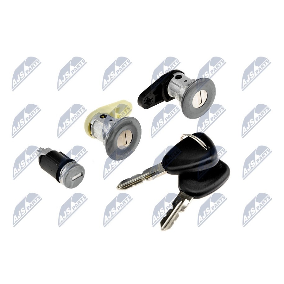 CYLINDRE SERRURE DE PORTE DACIA LOGAN 2004-/KOMPLET 3 SZTUKI + GROT/