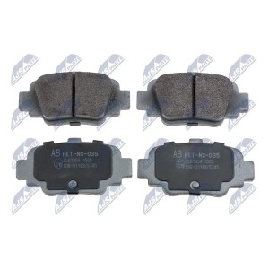PLAQUETTES DE FREIN ARRIERE NISSAN MICRA K11 93- /+ABS/