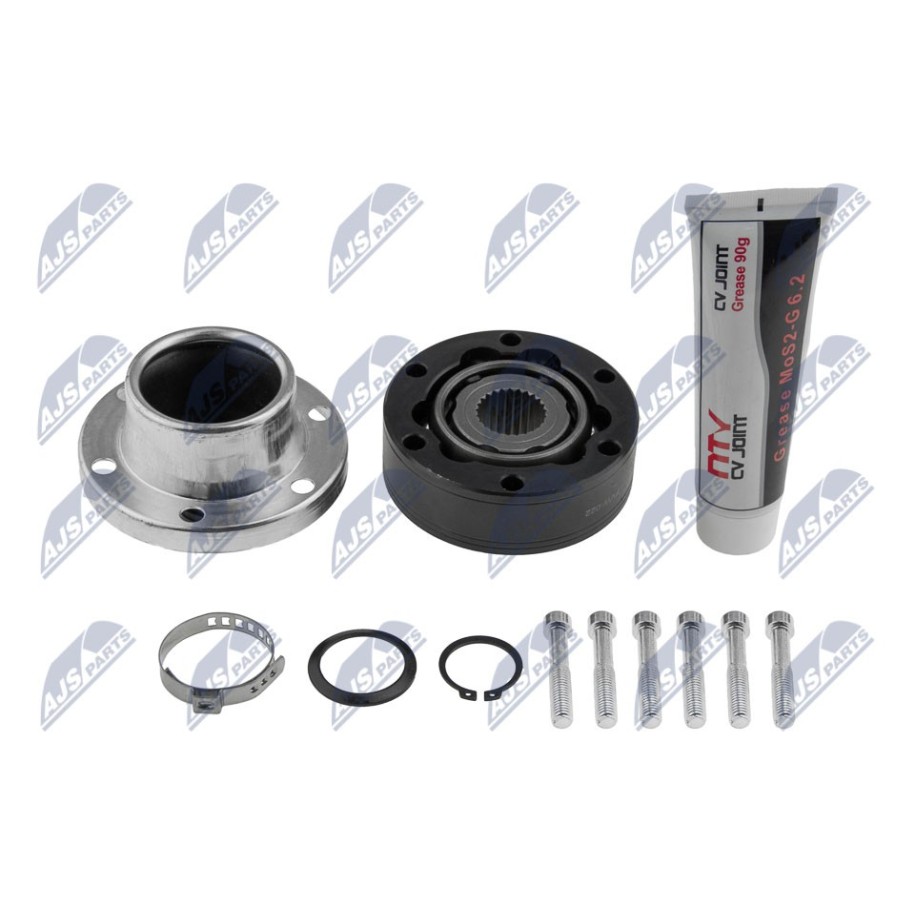 JOINT D'ARBRE DE TRANSMISSION AUDI QUATTRO A4/A6/A8 VW PASSAT SYNCRO /CLE A CANELURES 25T TROUS 8MM/