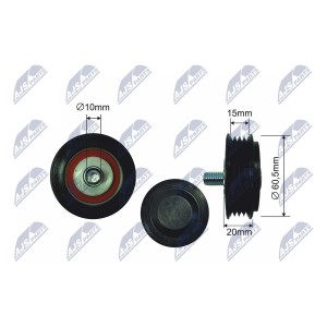 GALET TENDEUR COURROIES DE DISTRIBUTION AUDI A4 1.9TDI 1995-