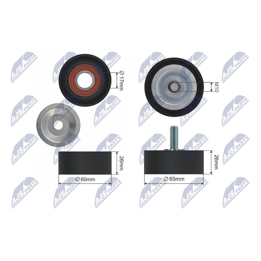 KIT DE ROULEAUX TENDEURS DE COURROIES MULTIPLES BMW 1 10-