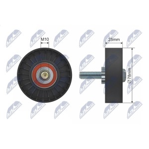 GALET TENDEUR COURROIES DE DISTRIBUTION CITROEN C4
