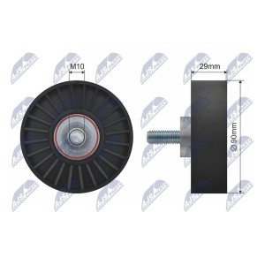 GALET ENROULEUR DE COURROIE POLY-V FORD FOCUS 1.8DI