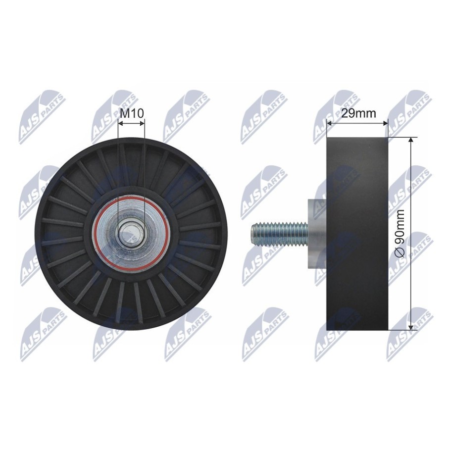 GALET ENROULEUR DE COURROIE POLY-V FORD FOCUS 1.8DI