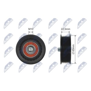 GALET ENROULEUR DE COURROIE POLY-V FORD MONDEO 2.0DI/TDDI/TDCI 2000-