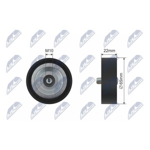 GALET TENDEUR COURROIES DE DISTRIBUTION HYUNDAI ACCENT III