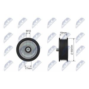 GALET TENDEUR COURROIES DE DISTRIBUTION HYUNDAI ACCENT III