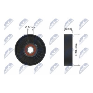 GALET TENDEUR COURROIES DE DISTRIBUTION CHRYSLER CROSSFIRE; MERCEDES C (CL203)