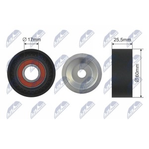 GALET TENDEUR COURROIES DE DISTRIBUTION OPEL ASTRA J 10-15