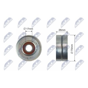 GALET TENDEUR COURROIES DE DISTRIBUTION OPEL ASTRA G