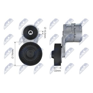 TENDEUR DE COURROIE POLY-V CHEVROLET LACETTI/NUBIRA 05->