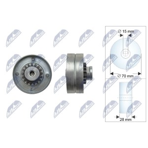 GALET TENDEUR COURROIES DE DISTRIBUTION RENAULT CLIO I