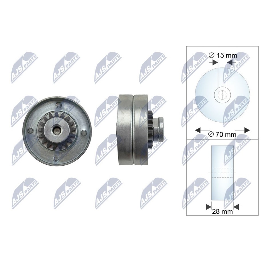 GALET TENDEUR COURROIES DE DISTRIBUTION RENAULT CLIO I