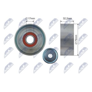 GALET TENDEUR COURROIES DE DISTRIBUTION TOYOTA DYNA 01-