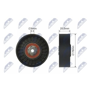 GALET TENDEUR COURROIES DE DISTRIBUTION AUDI 80