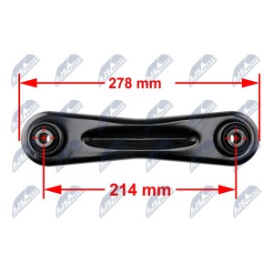 BRAS DE SUSPENSION ARRIERE FORD MONDEO 00-07 DŁ. CAŁKOWITA 278MM.