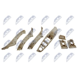 KIT DE POIGNEE DE PORTE AVANT BMW 5 F10/F11 2009-/BEŻOWY-7SZTUK/
