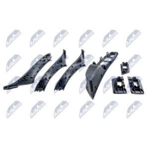 KIT DE POIGNEE DE PORTE AVANT BMW 5 F10/F11 2009-/CZARNY-7SZTUK/