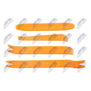 JEU DE LAMES POUR RETIRER LES CLIPS UNIWERSALNY ZESTAW 4 ŁOPATEK DO DEMONTAŻU SPINEK TAPICERKI